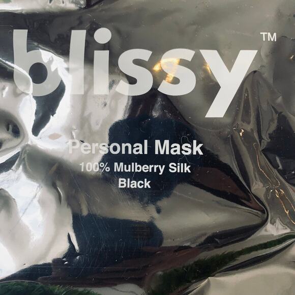 Blissy Silk Face Mask - Black $24.95 - Picture 4 of 6